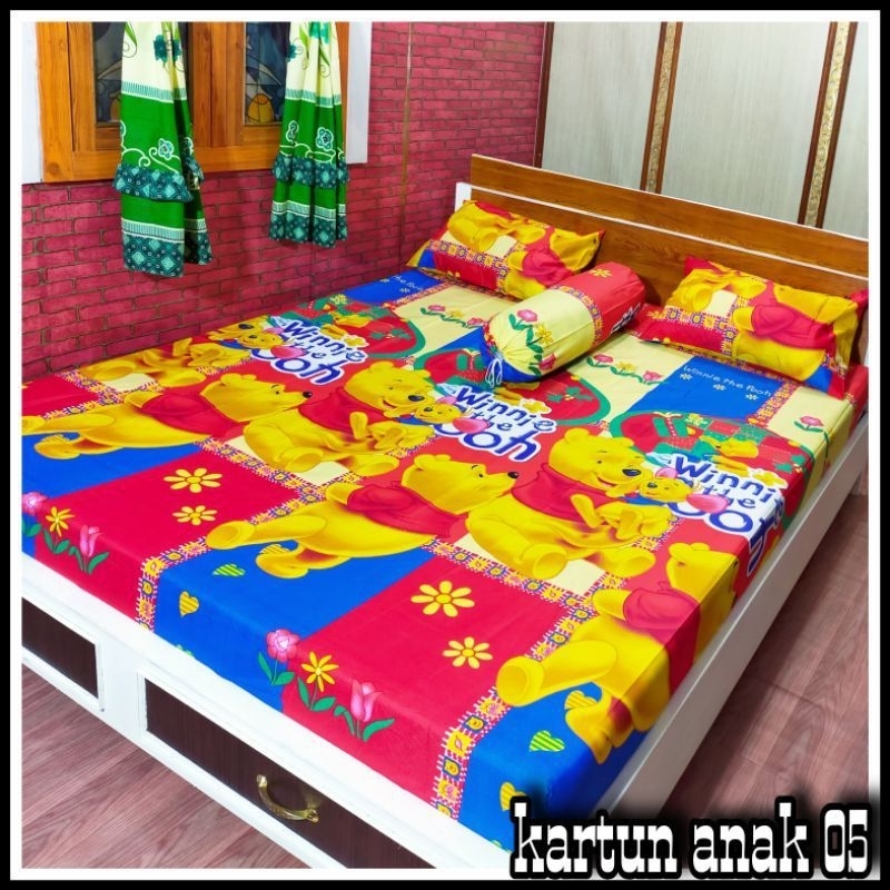 MONALISA - Sprei Set 90 100 120 140 160 180 200 Small Extra Ekstra Super Small Single Queen King Tin