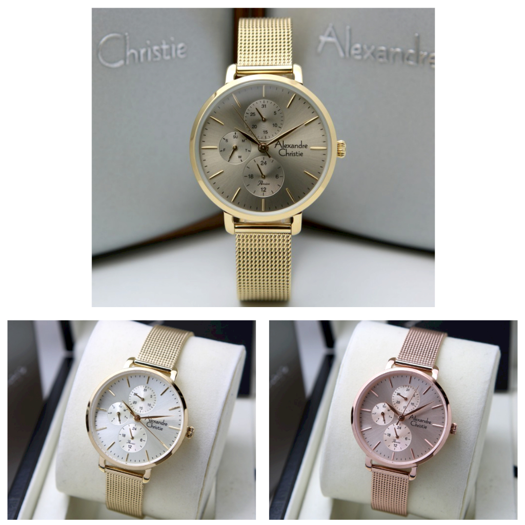 Jam Tangan Wanita AC Alexandre Christie 2916 Original - Rantai Pasir