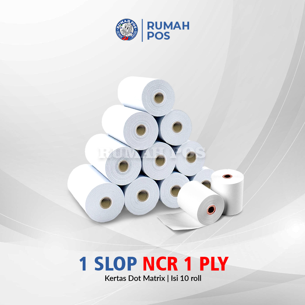 

1 SLOP - Kertas Struk Kasir HVS NCR 60 X 75 mm - 1PLY - HVS NCR 1 PLY 75X60