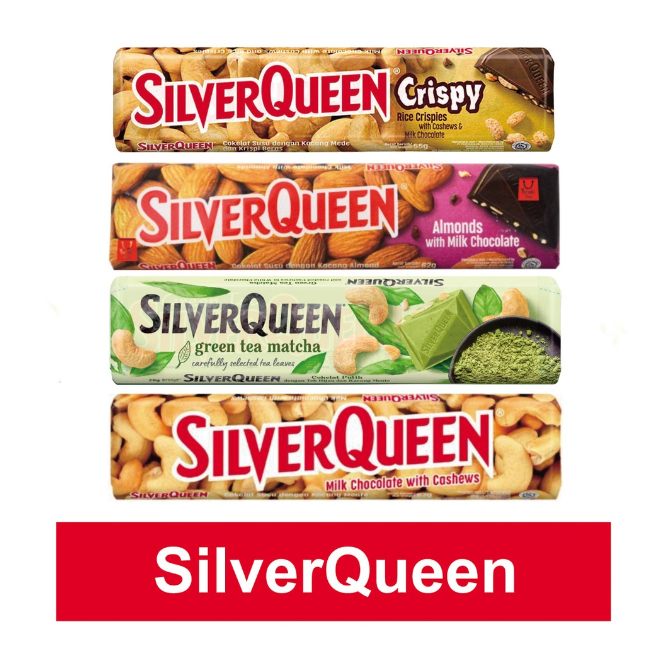 

SILVER QUEEN CHOCOLATE ALL VARIAN PCK 62/58g