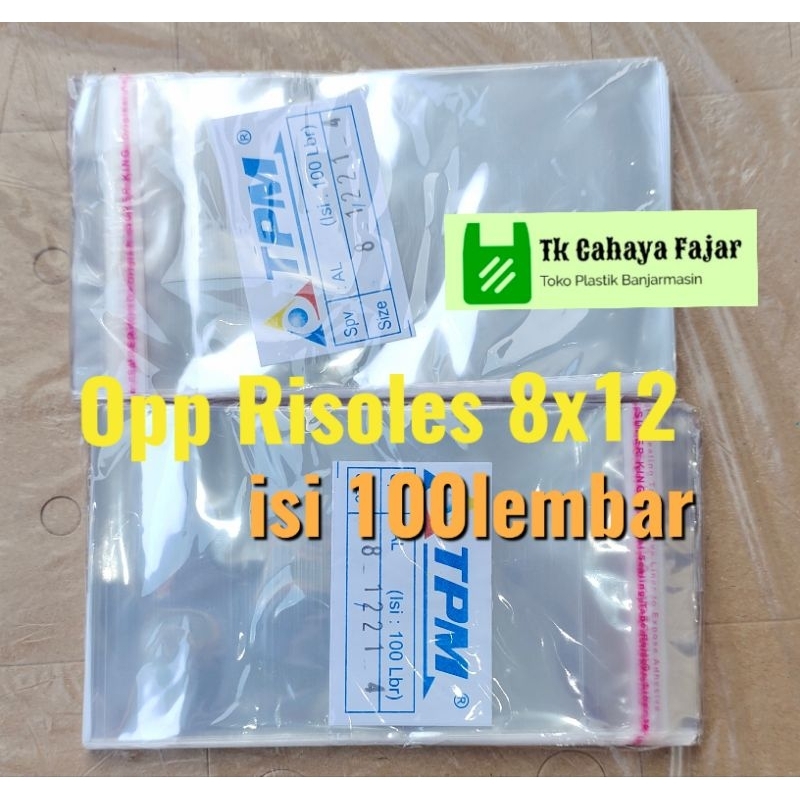 Opp 8x12 Plastik Opp Lumpia/Risol/Pastel