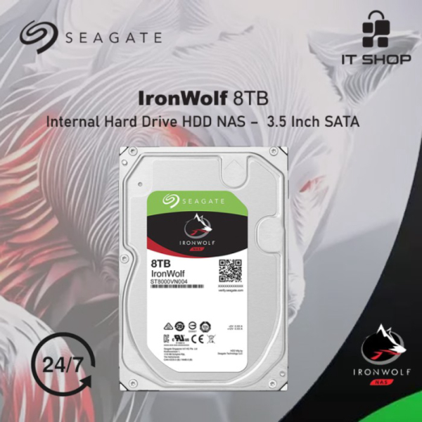 Jual HARDISK SEAGATE IRONWOLF NAS 8TB Diskon