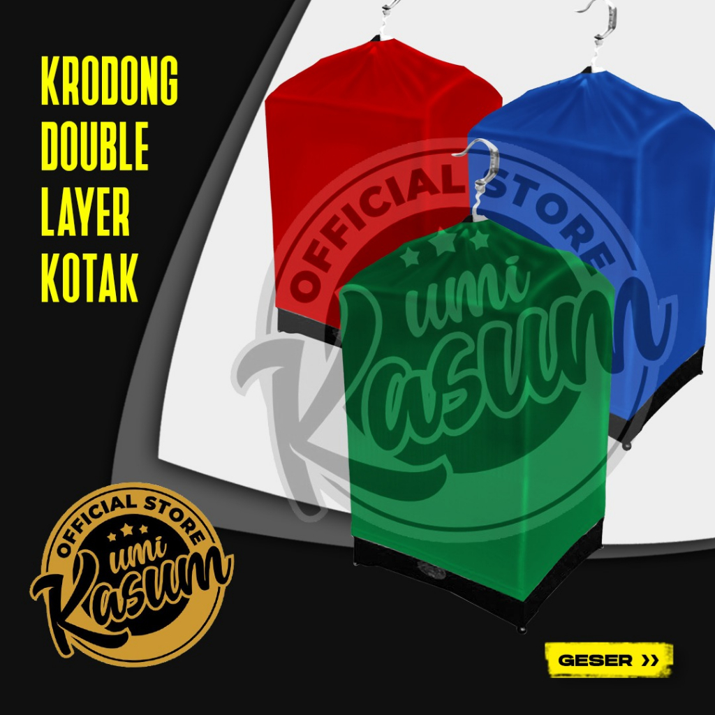 Kerodong Polos Sangkar Kotak Asli Umi Kasum