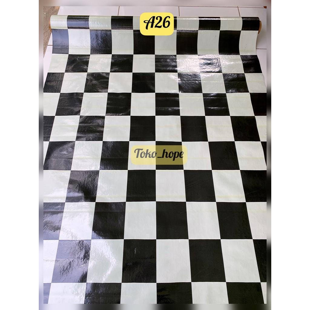 (PER METER) KARPET LANTAI METERAN MENGKILAP PLASTIK VINYL GLOSY  DIJUAL METERAN TIKAR PLASTIK / ALAS