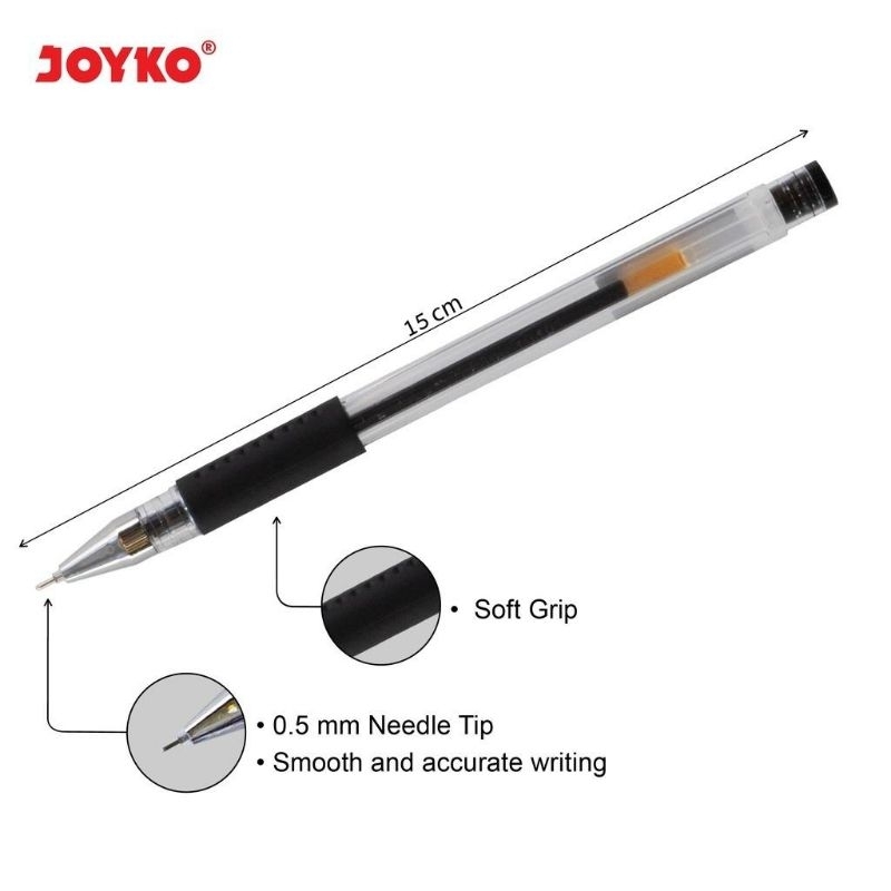 

HJK GEL PEN / PULPEN JOYKO JK-100NT 0.5mm (12 PCS)