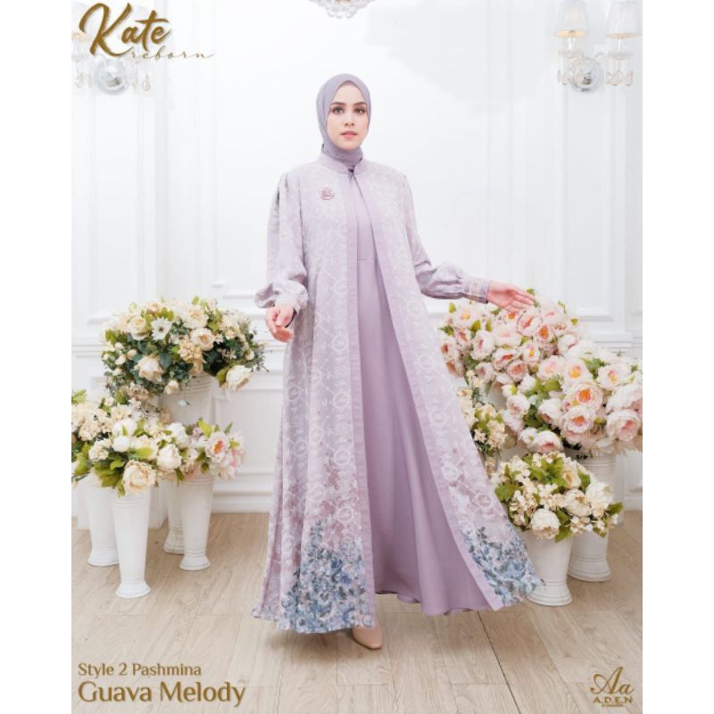ADEN KATE DRESS STYLE 2 Melody Guava Size M