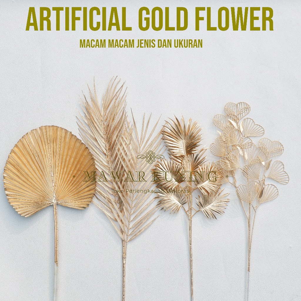 ARTIFICIAL GOLD FLOWER / BUNGA GOLD / BUNGA ARTIFICIAL