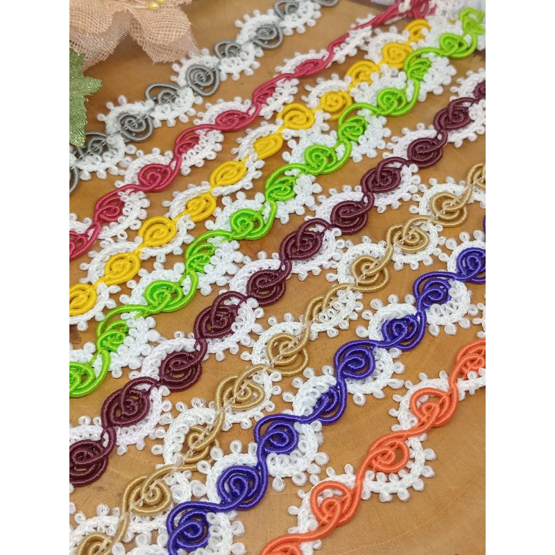 RENDA KEONG RENDA BORDIR PER 1 METER