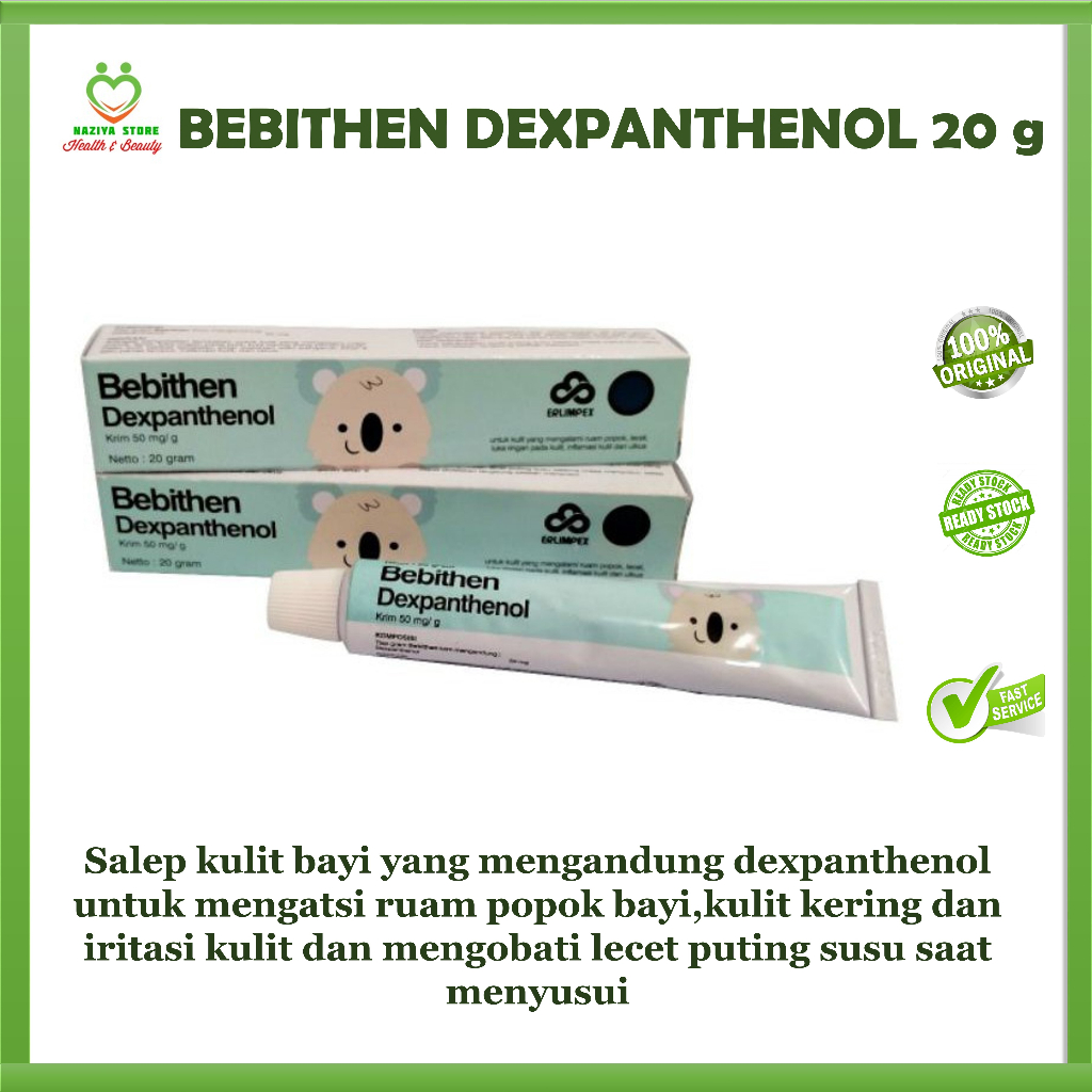 BEBITHEN DEXPANTHENOL 20g - Salep ruam popok bayi - Salep lecet puting susu