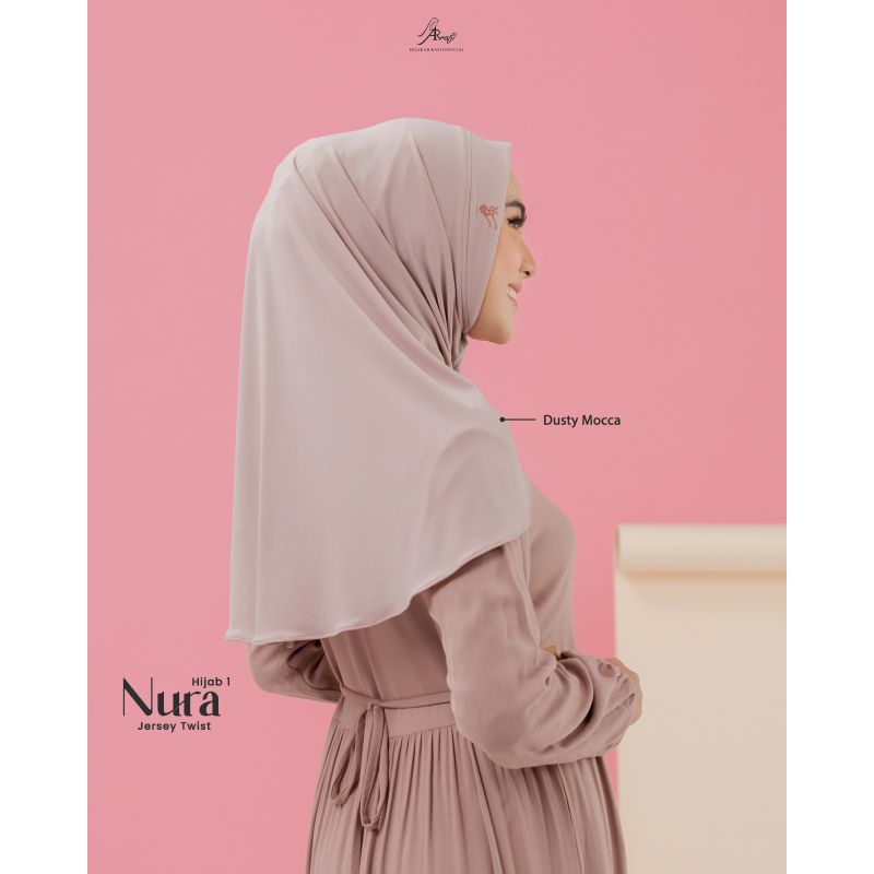 Nura hijab//hijab instan segiempat//hijab kekinian//hijab non pet