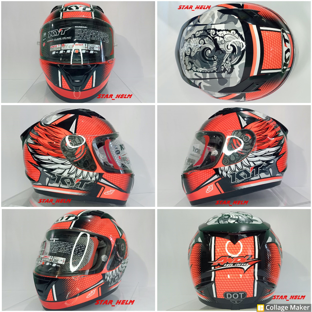 HELM KYT R10 ANDIGILANG Original 100% | HELM KYT R10 ANDI GILANG Original 100%