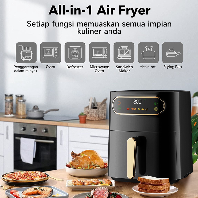 Air Fryer low watt penggorengan udara fryer tanpa minyak 16L airfryer Touch Screen layar sentuh Mesin Fryer Pot goreng tanpa minyak alat masak