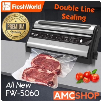 FRESH WORLD FW-5060 Mesin Vacuum Sealer Komersial Vacum (Bisa Basah)