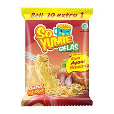 

SO YUMIE MIE GELAS Rasa Ayam Bawang RENCENG 10 pcs