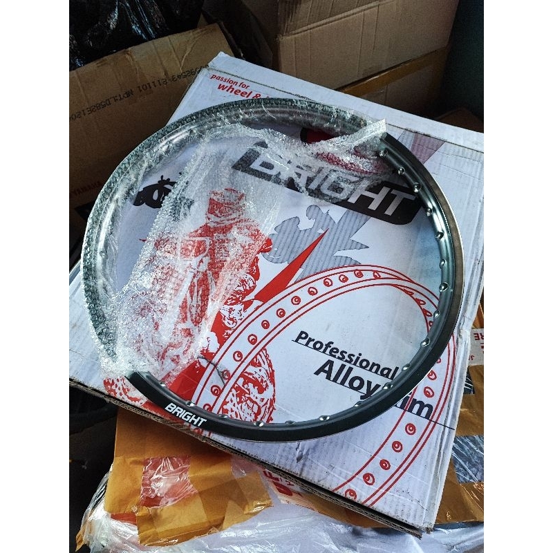 VELG PELEK VELEK TK JAPAN ORIGINAL ORI ASLI UKURAN 120 RING 17 HOLE LUBANG JARI JARI 36 WARNA TITANI
