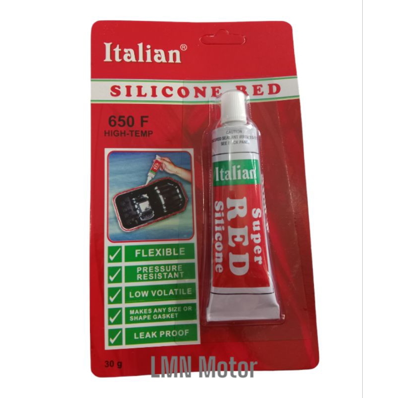 

lem silicone red autosealer merah 30 gr lem gasket merah/silicon red barang dikirim sesuai gambar