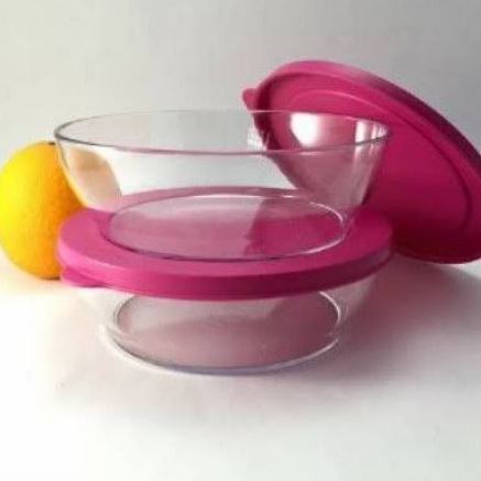 PROMO CUCI GUDANG DISINI Best Seller Clear Bowl Tupperware 1Pcs ungu piring mangkok tempat penyimpan