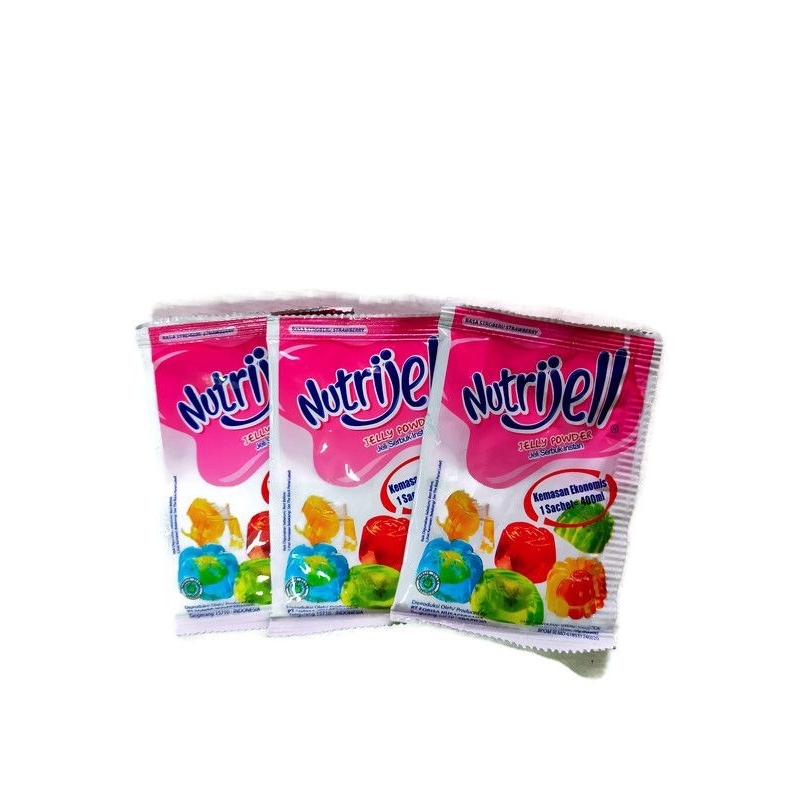 

Nutrijell 10 gr rasa strawberry (isi 3 sachet)