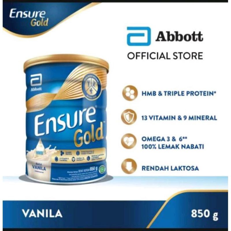 

ensure gold /gandum vanila cokelat 380/ 800gr exp 2026 gratis bubble wrap dan dus