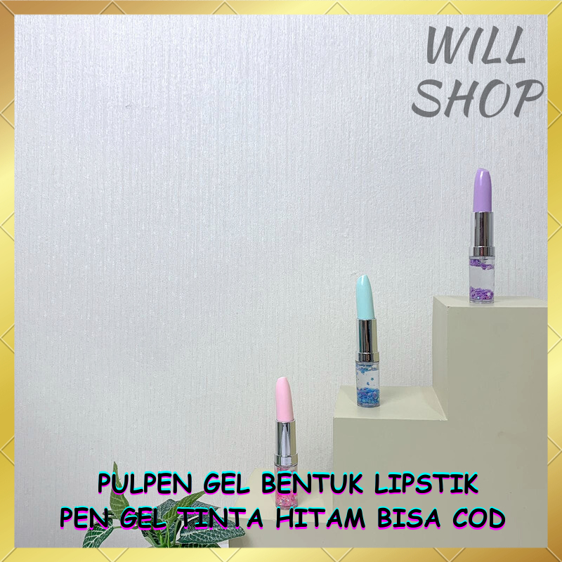 

BOLPEN PENA GEL BENTUK LIPSTIK / ALAT TULIS SEKOLAH KANTOR PULPEN GEL TINTA HITAM DENGAN MOTIF LIPSTIK UNIK TERMURAH BISA GROSIRAN