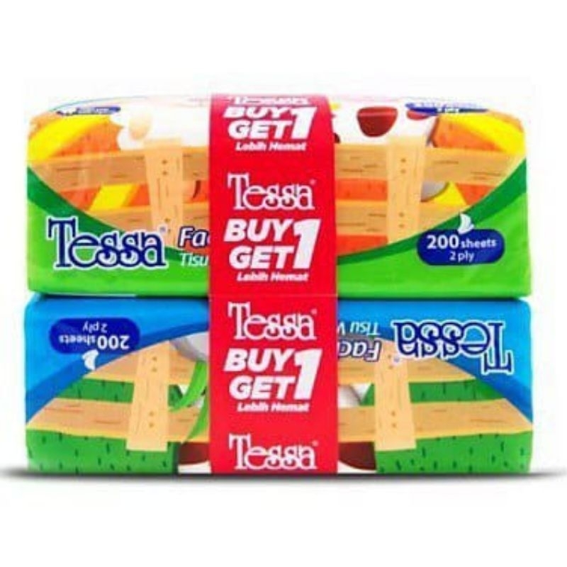 Tisu Tessa Banded 200sheets Gratis 200s