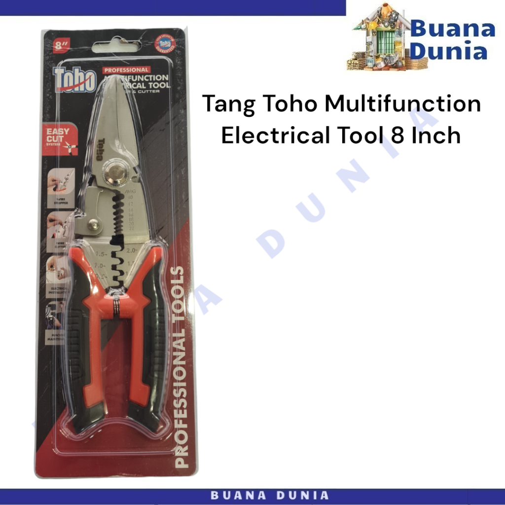 Tang TOHO Multifunction Electrical Tool 8 Inch | Tang Kupas Kabel