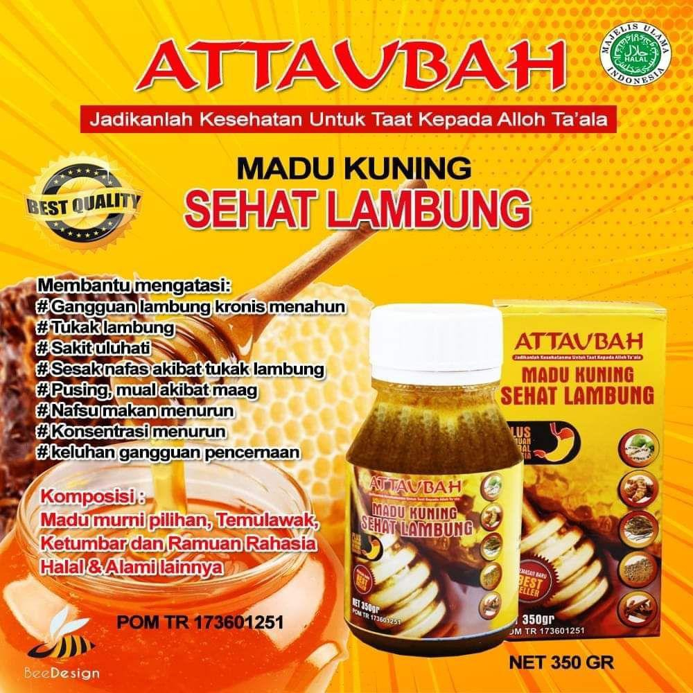 

Madu Lambung Herbal Original Maag, GERD & ASAM LAMBUNG Madu Kuning Sehat Lambung Attaubah Asli BPOM