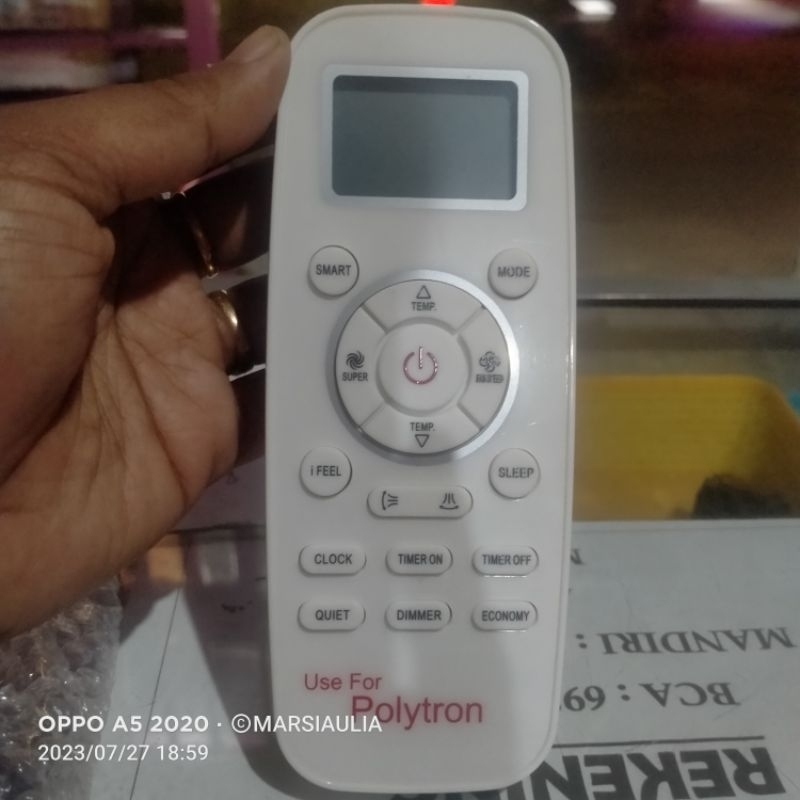 remote ac polytron remot politron smart inverter nouva neuva (blkg hitam setara ori)
