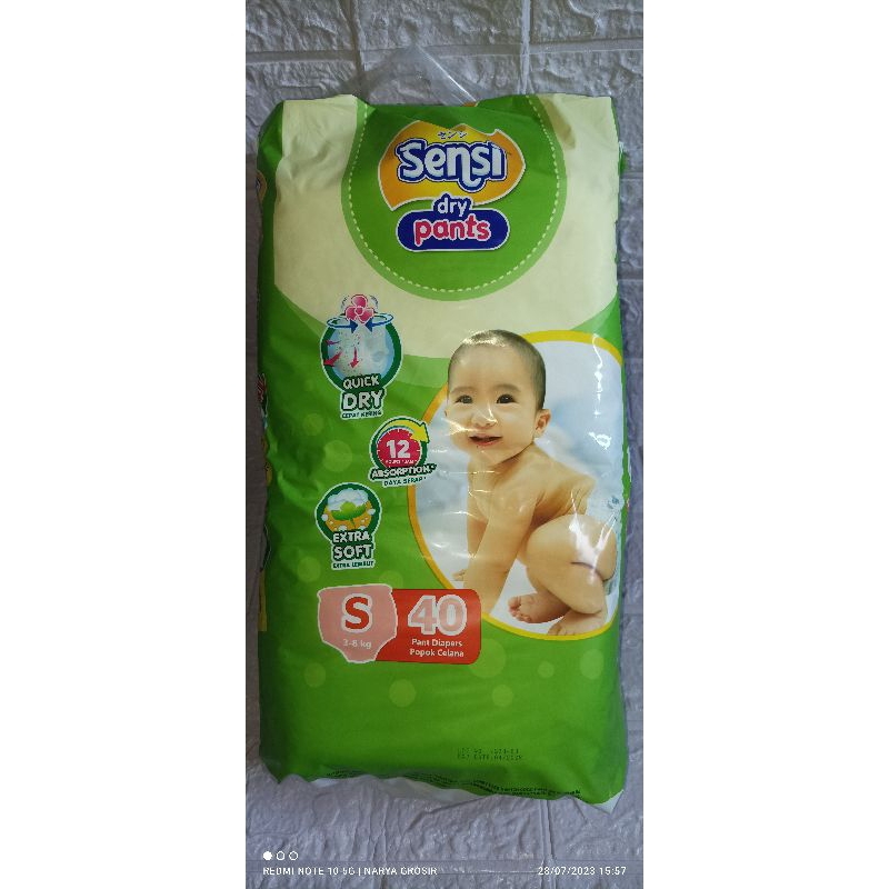 Pampers Sensi Dry Pants size S M L XL