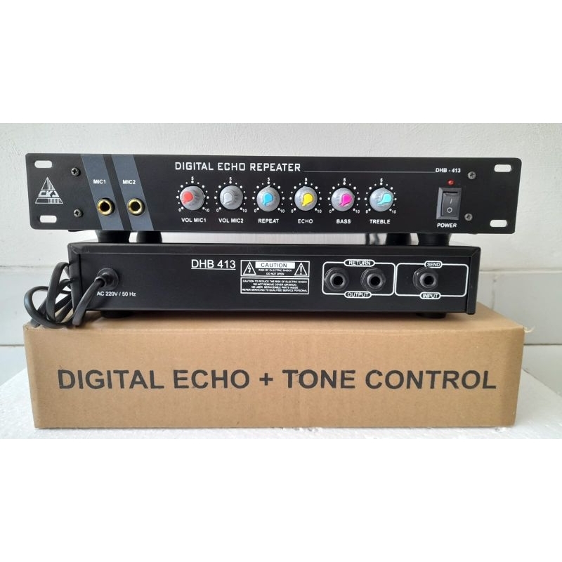 ( BOX JADI SIAP PAKAI) DHB 413 CKJ DIGITAL ECHO + TONE CONTROL