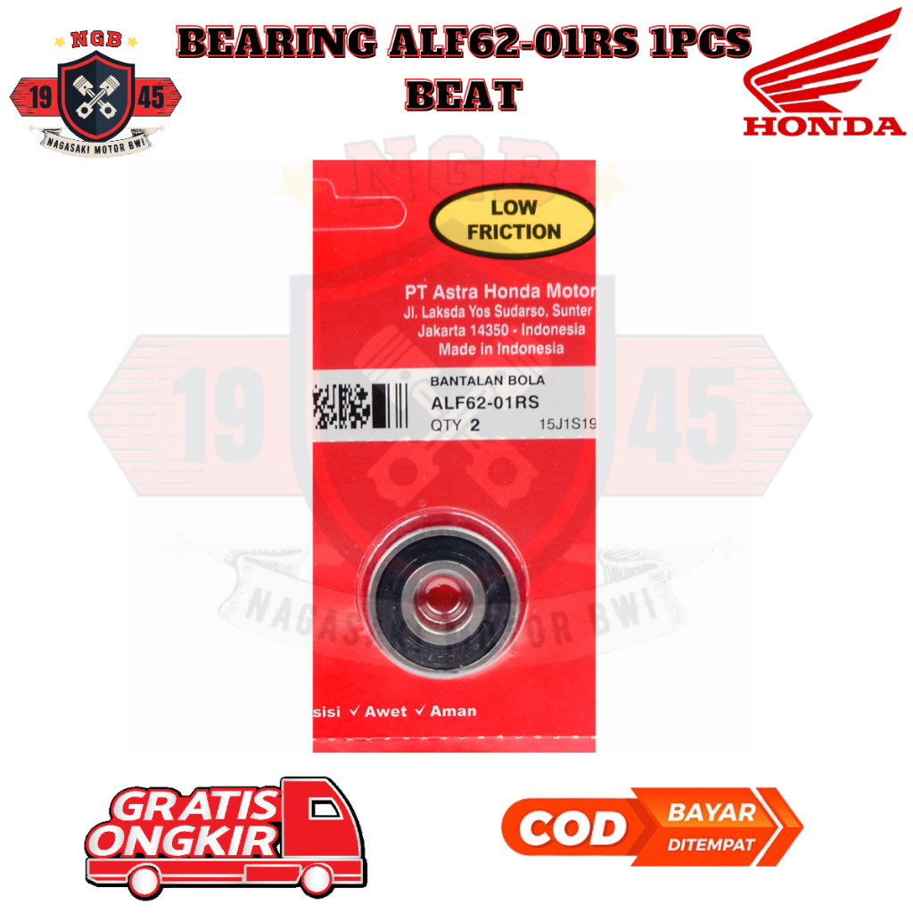bearing 6201 - laher 6201 - bearing 6201 honda original premium ALF62-01RS