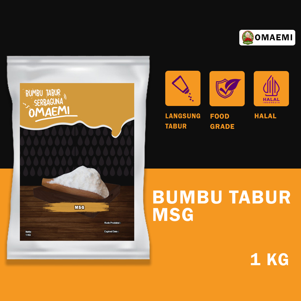 

BUMBU MSG POWDER HALAL FOOD GRADE KUALITAS TERJAMIN 1 KG