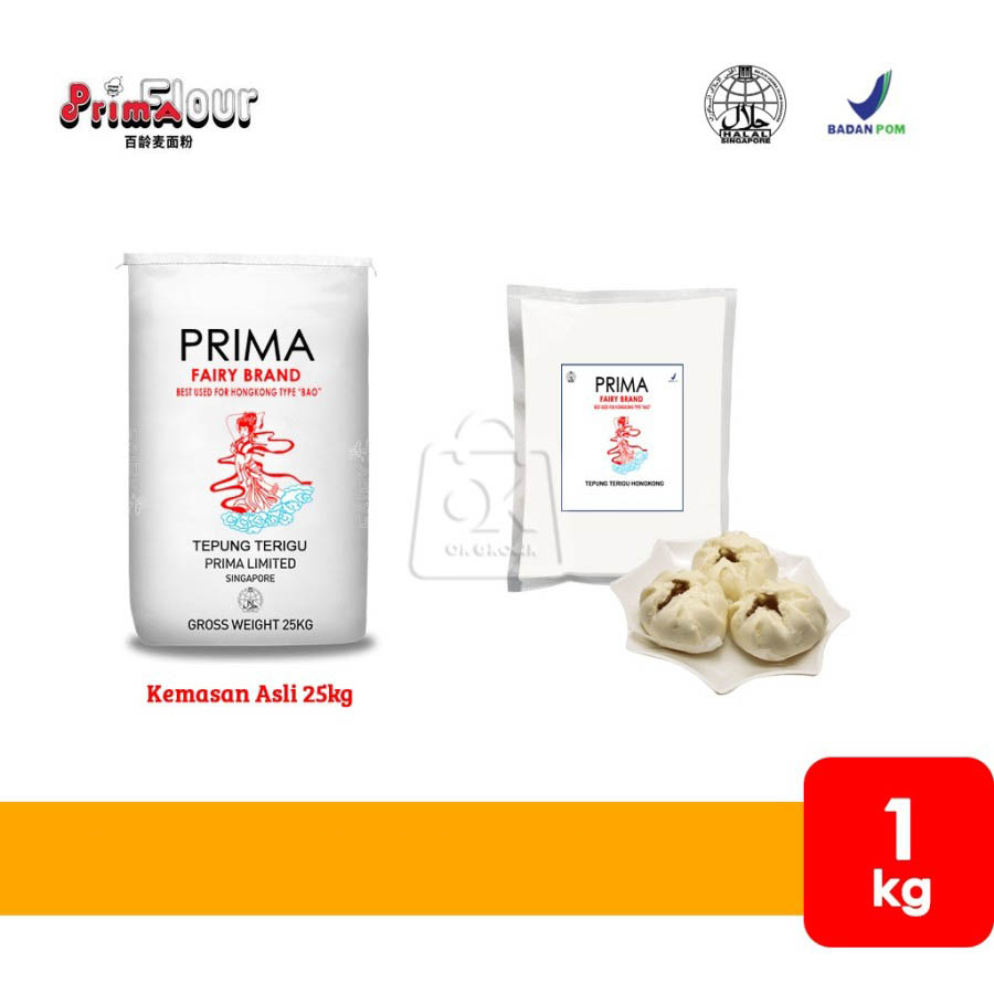 

Tepung Pao Hongkong Prima Fairy Brand Terigu Bakpao (1 Kg)