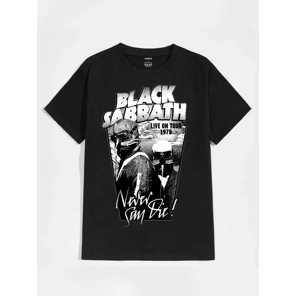 BAJU KAOS DISTRO BAND BLACK SABBATH TOUR 1978