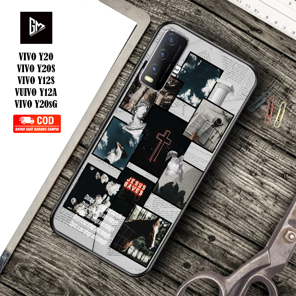Case Kilau Glossy VIVO Y20 Y20S Y12S Y12A Y20sG terbaru Fashion Casing SALIB  - Pelindung Hp Hardcas