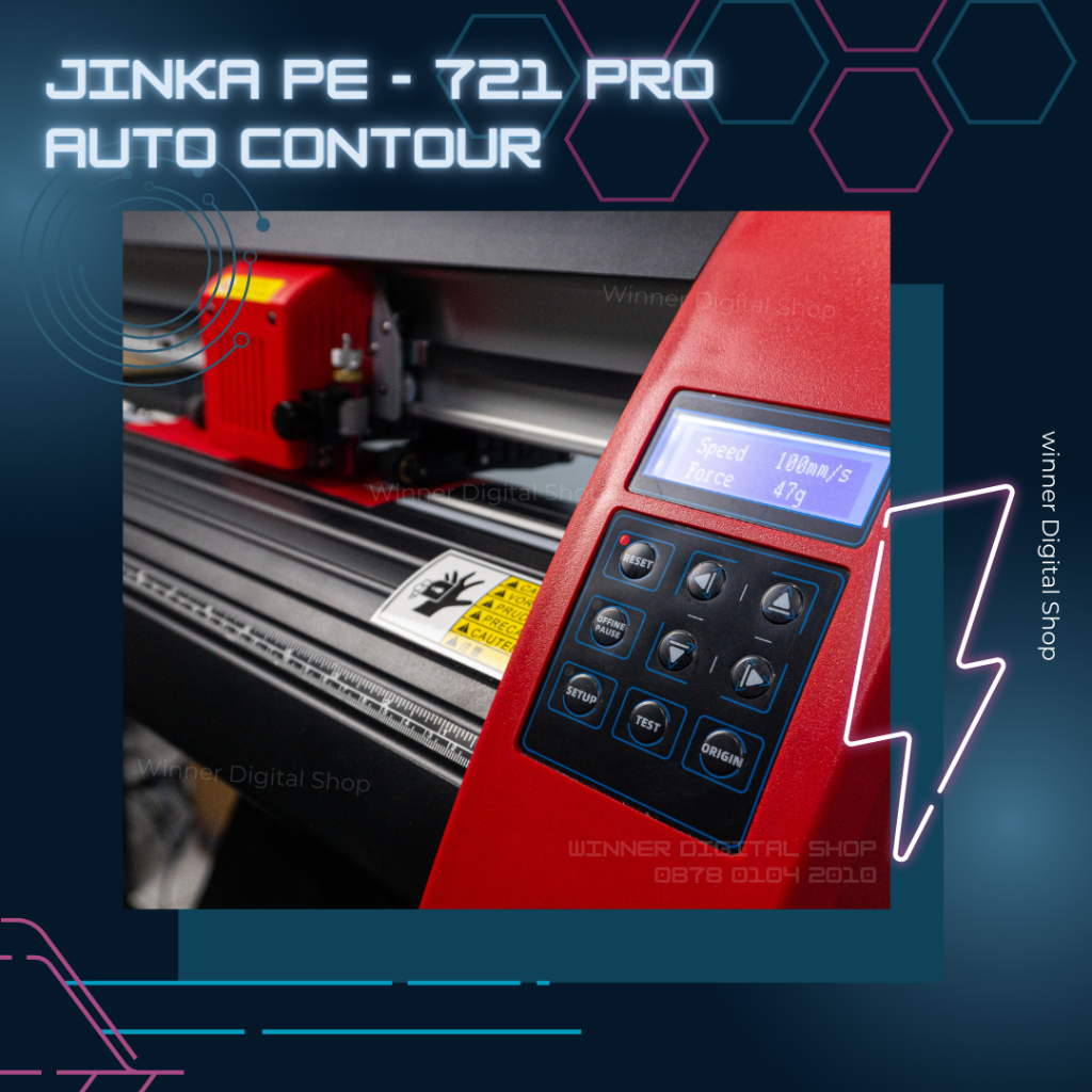 Mesin Cutting Sticker Jinka 721 PE PRO Auto Contour (Bonus Software Starcut)