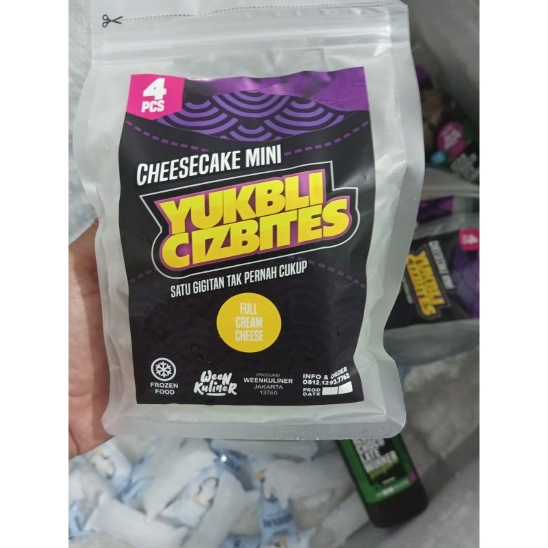 

Cheesecakes Panggang diameter 6cm praktis dan enak (Cizbites) kemasan pouch isi 4