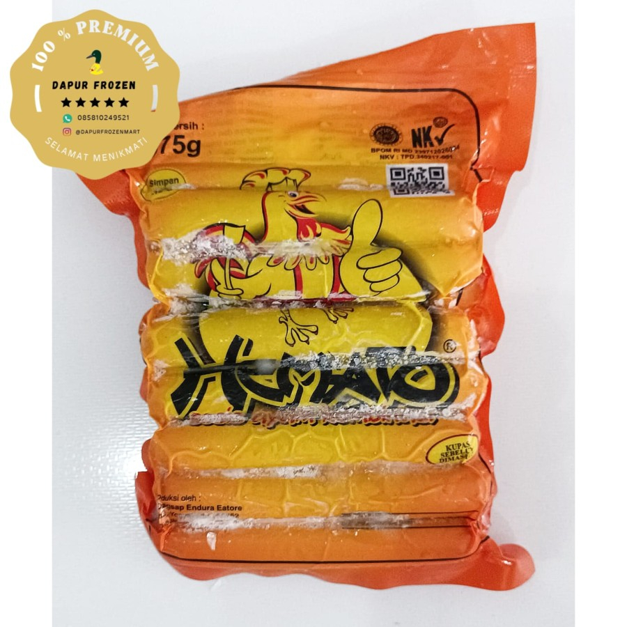 

Hemato Sosis Ayam isi 12 ,375 gr