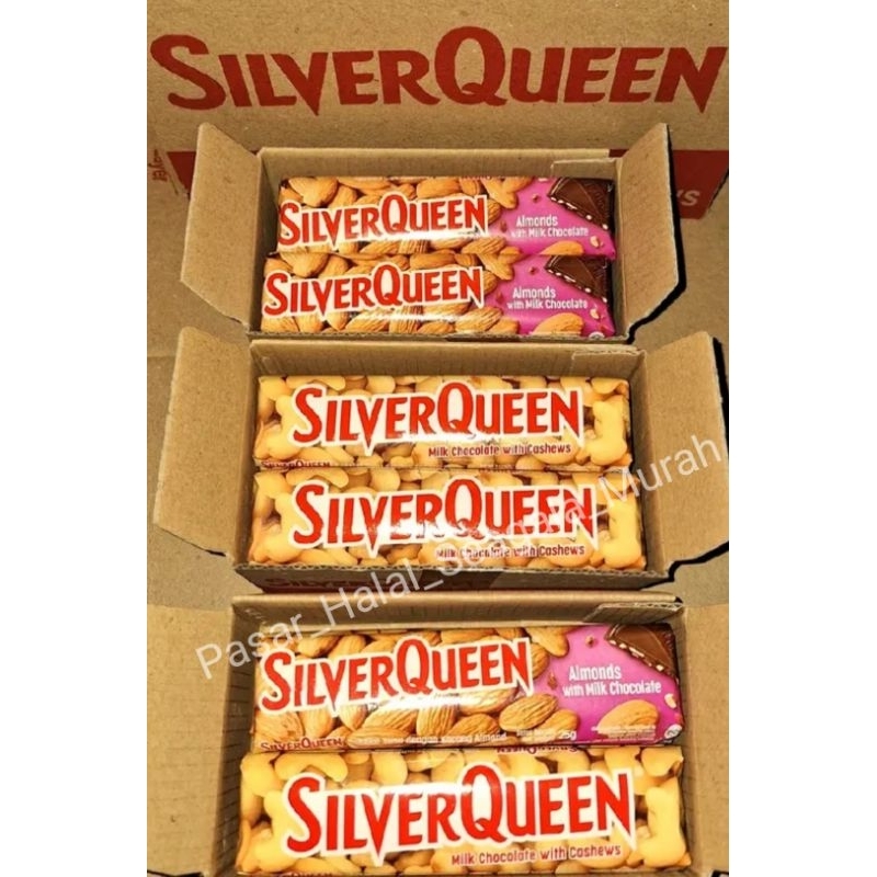 

Coklat Silverqueen 58gr - Coklat Silver Queen 58gr - Chocolate Silverqueen