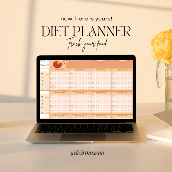 

Template Planner_Diet Planner_Nutrition Tracker_Weight Tracker_Meal Preap_Spreadsheet