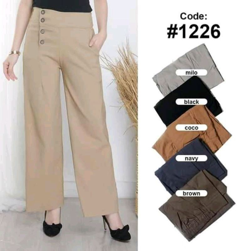 CELANA KULOT KANCING / CELANA KULOT CREPE JUMBO / KULOT CREPE / CELANA KULOT PREMIUM / CELANA KULOT 