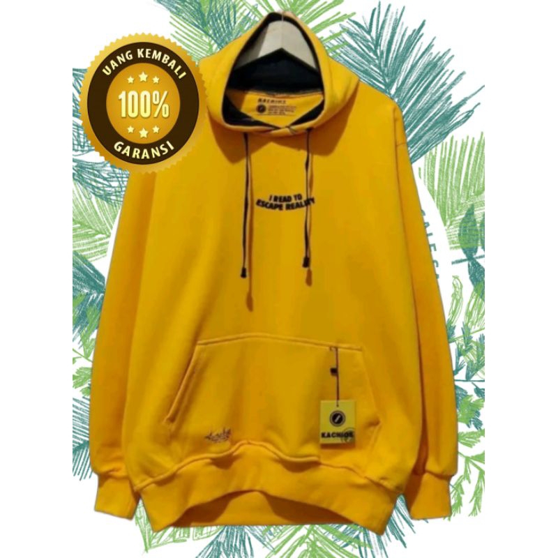 Sweater Hoodie Pria Wanita Distro Kachios Bahan Cotton Flecce Sedia Big Size Jaket distro switer dis