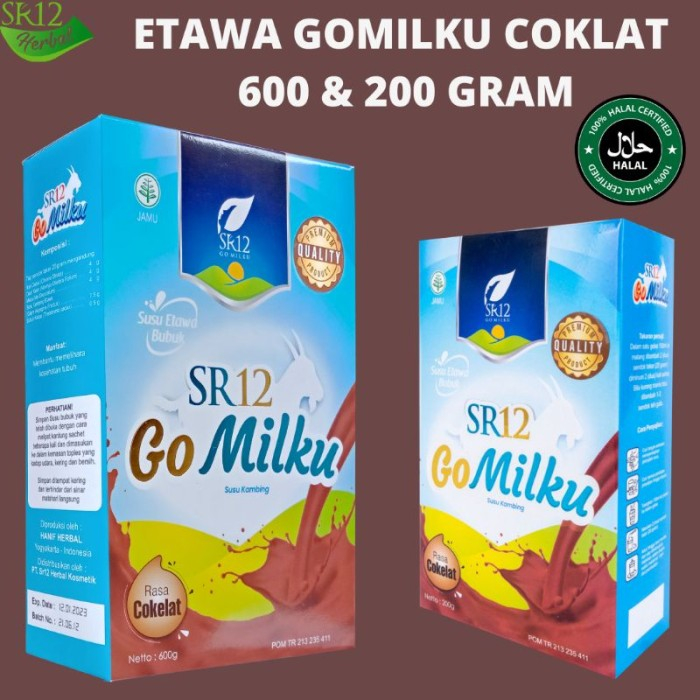 

HALAL GoMilku SR12 Coklat 200gr- Susu Kambing - Susu Murni - Susu Etawa