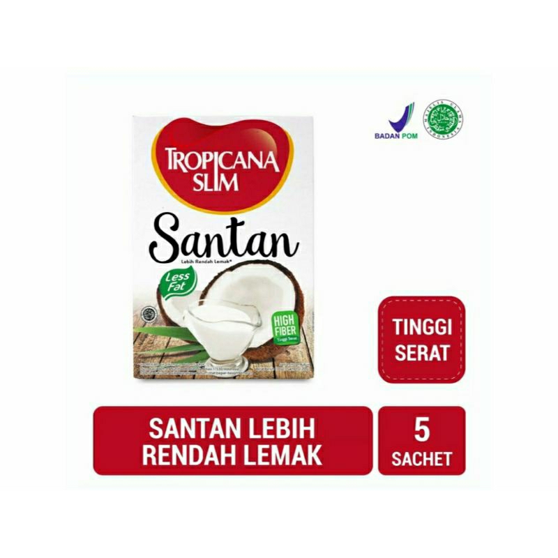 

TROPICANA SLIM Santan rendah lemak 5 x 20g