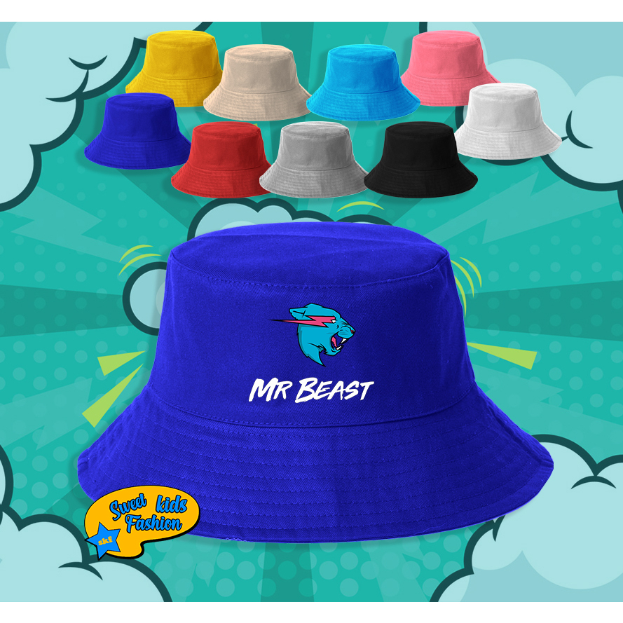 Topi Anak Mr Beast Topi Bucket Hat Anak Mr Beast