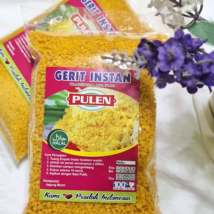 

NASI JAGUNG INSTAN GERIT JAGUNG EMPOK JAGUNG BERAS JAGUNG INSTANT 400 GRAM