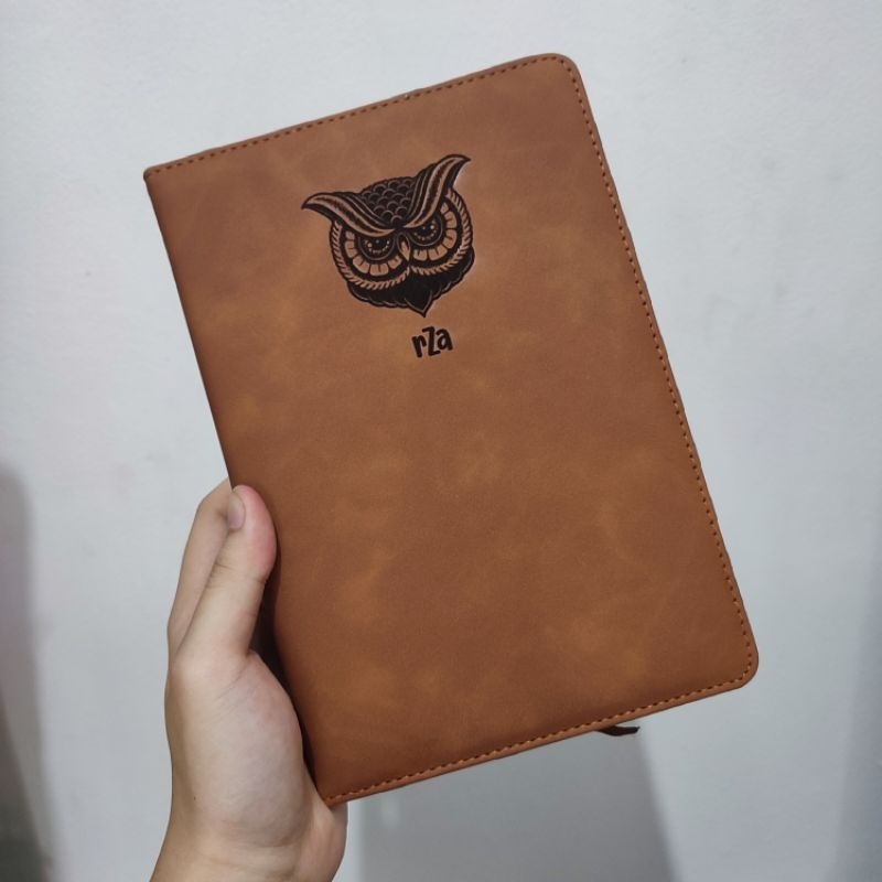 

RB [BISA CUSTOM] Buku Agenda Notebook Kulit Custom Ukuran A5/ Buku Catatan Kulit Custom A5