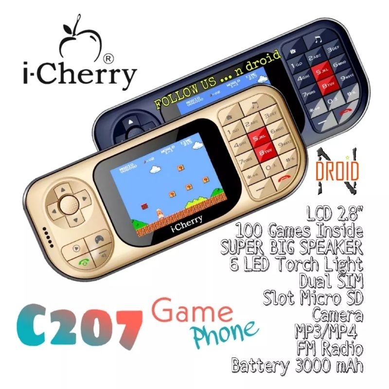 HP iCHERRY C207 GAME PHONE