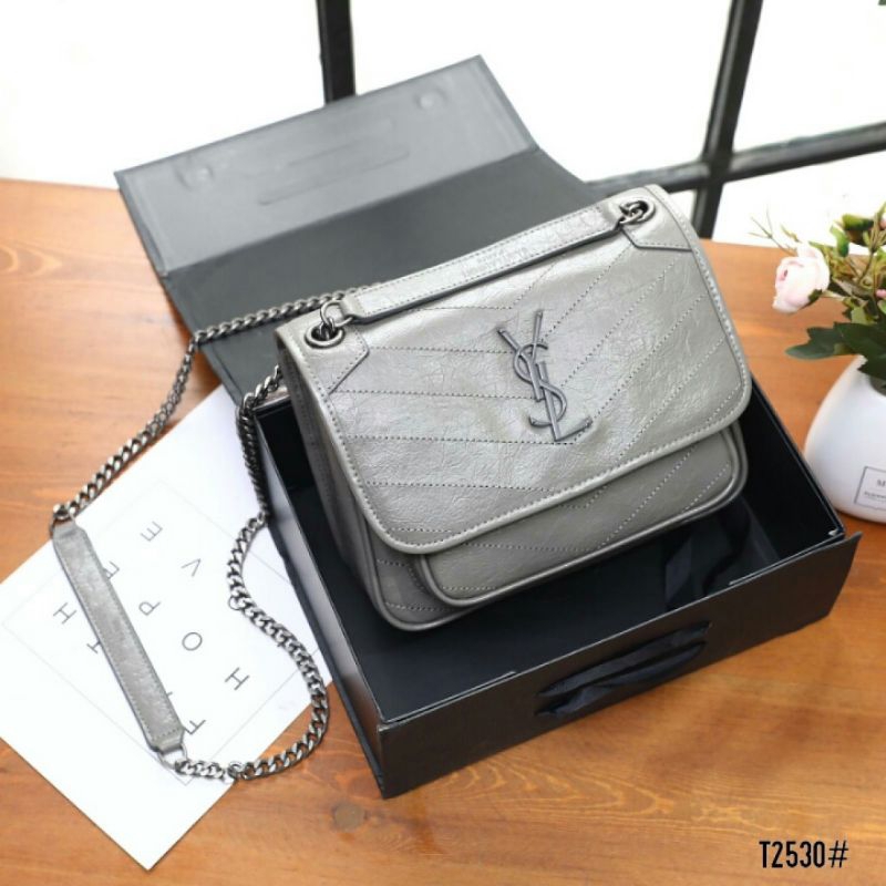 Tas YSL kulit Asli high mirror