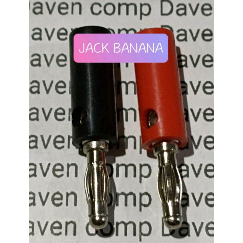 1PASANG BANANA PLUG MALE SOKET BANANA SOCKET BANANA 4MM SOKET PISANG